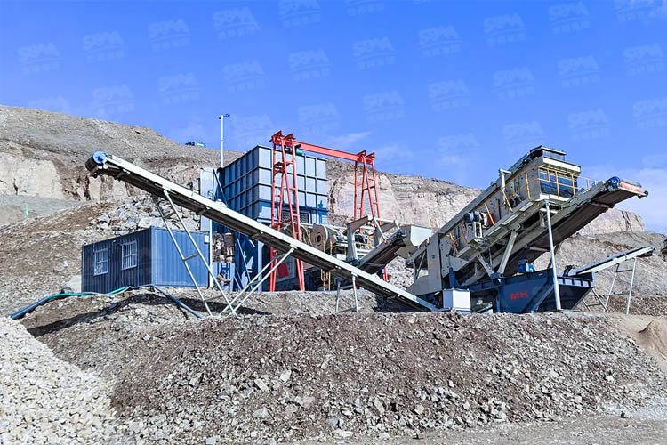 Planta móvil de procesamiento de arena de sílice